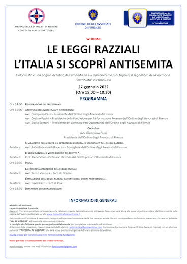 LE LEGGI RAZZIALI - L ’ITALIA SI SCOPRÌ ANTISEMITA